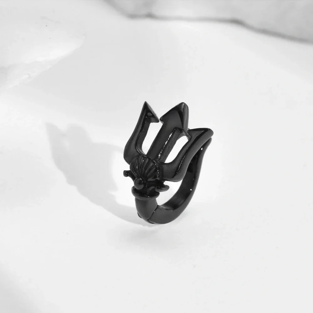 Trident Earrings,Neptune Trident Hoops Mens, Ancient Greek God Poseidon Trident
